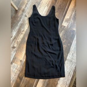 Classy Little Black Sleeveless Pencil Sheath Dress